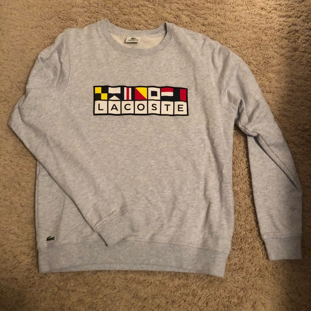 Lacoste Paris crew neck sweatshirt from Paris!!